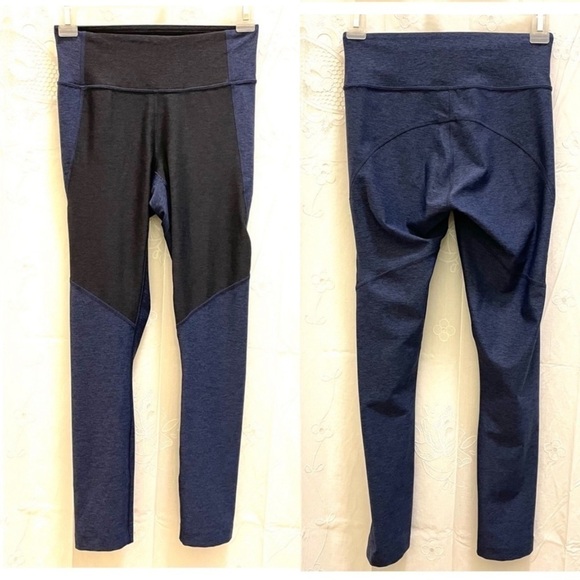 2 pair blue black outdoor voices leggings size xs - Picture 7 of 16